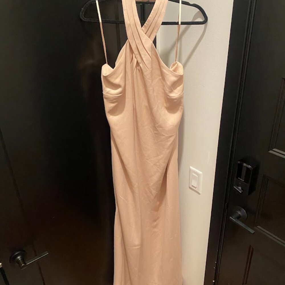 NWT: BHLDN Ruby Satin Charmeuse Dress (16W, not altered)